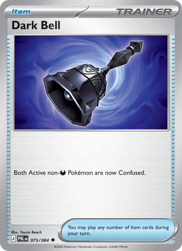 Dark Bell 075 uit Pitch Black Pokémon kaart