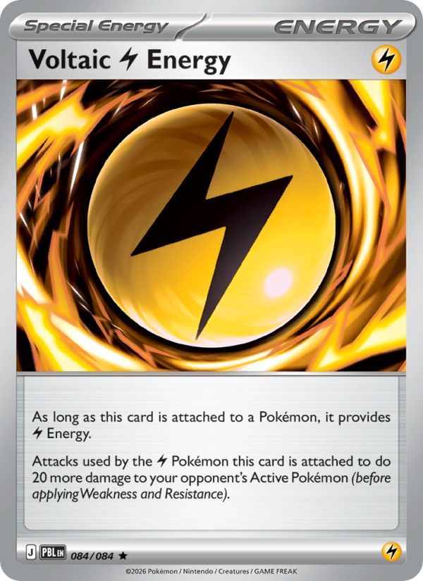 Voltaic Lightning Energy 084 uit Pitch Black Pokémon kaart