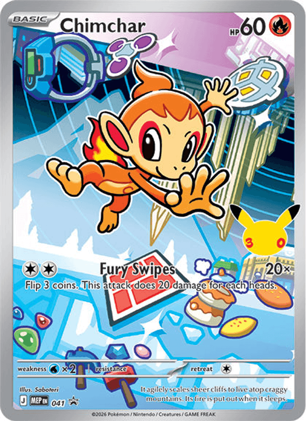 Chimchar 041 uit MEP Black Star Promos Pokémon kaart