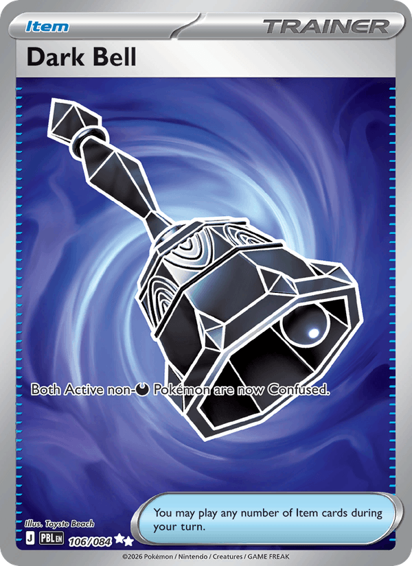Dark Bell 106 uit Pitch Black Pokémon kaart